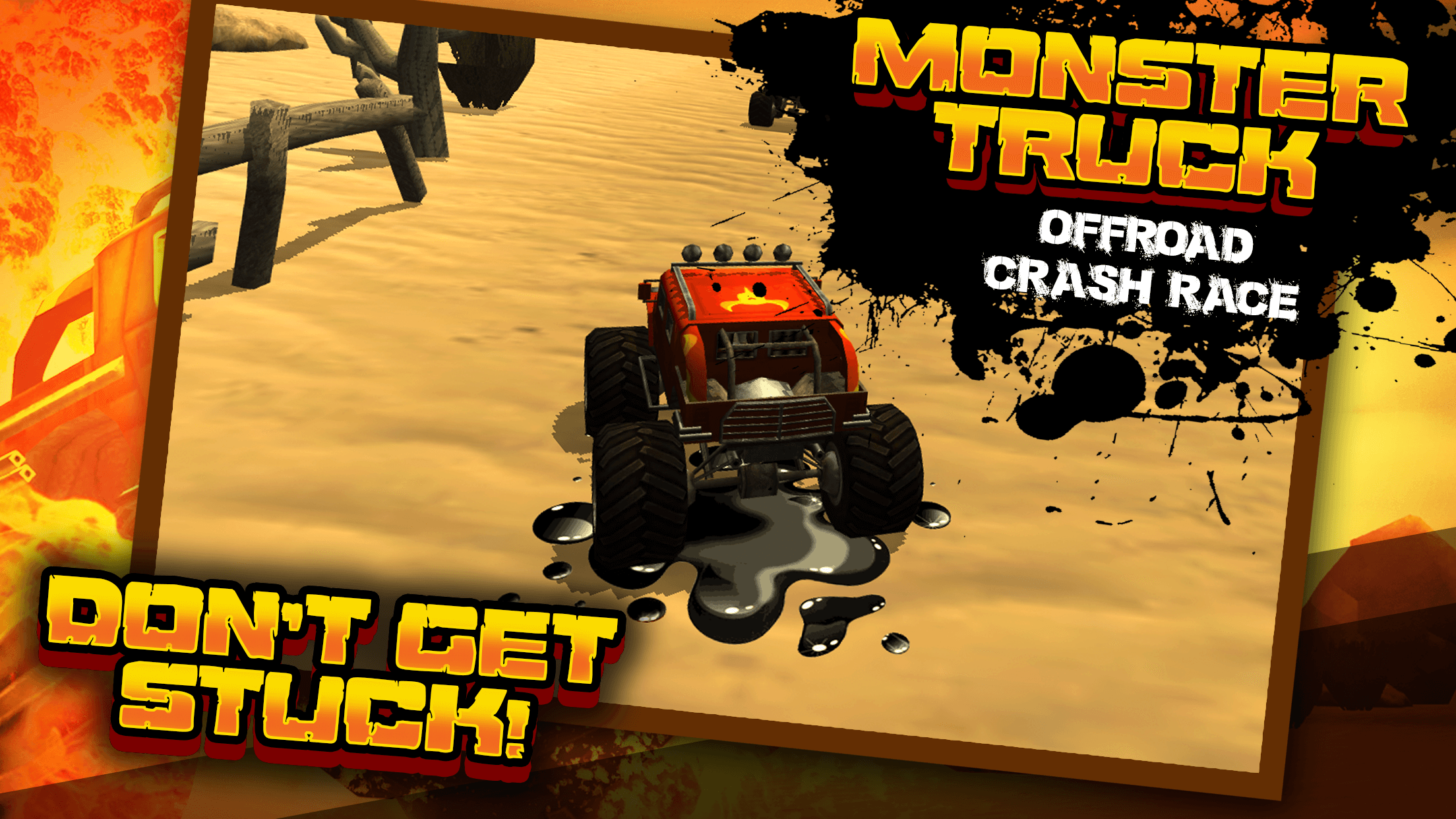 Monster Truck 3D ATV OffRoad Driving Crash Racing Sim Game screenshot 4
