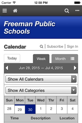 Freeman Public Schools screenshot 2