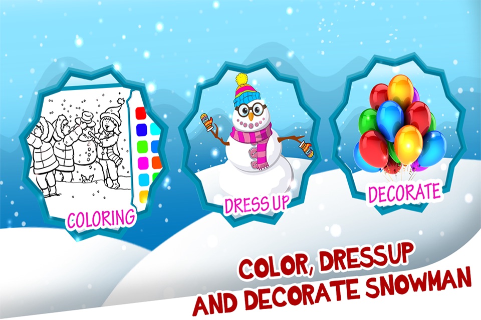 Christmas Snowman Maker screenshot 2