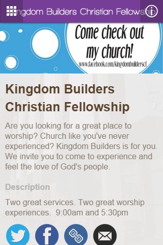 Kingdom Builders Christian Fellowship screenshot 2