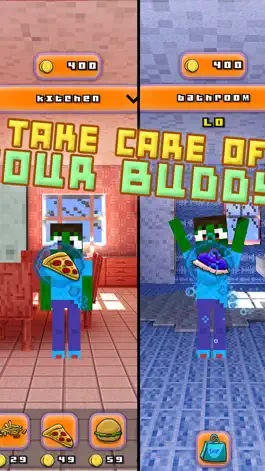 Game screenshot Blocky Bro - My Virtual Talking Pocket Pet With Minecraft Skin Uploader PE Edition apk