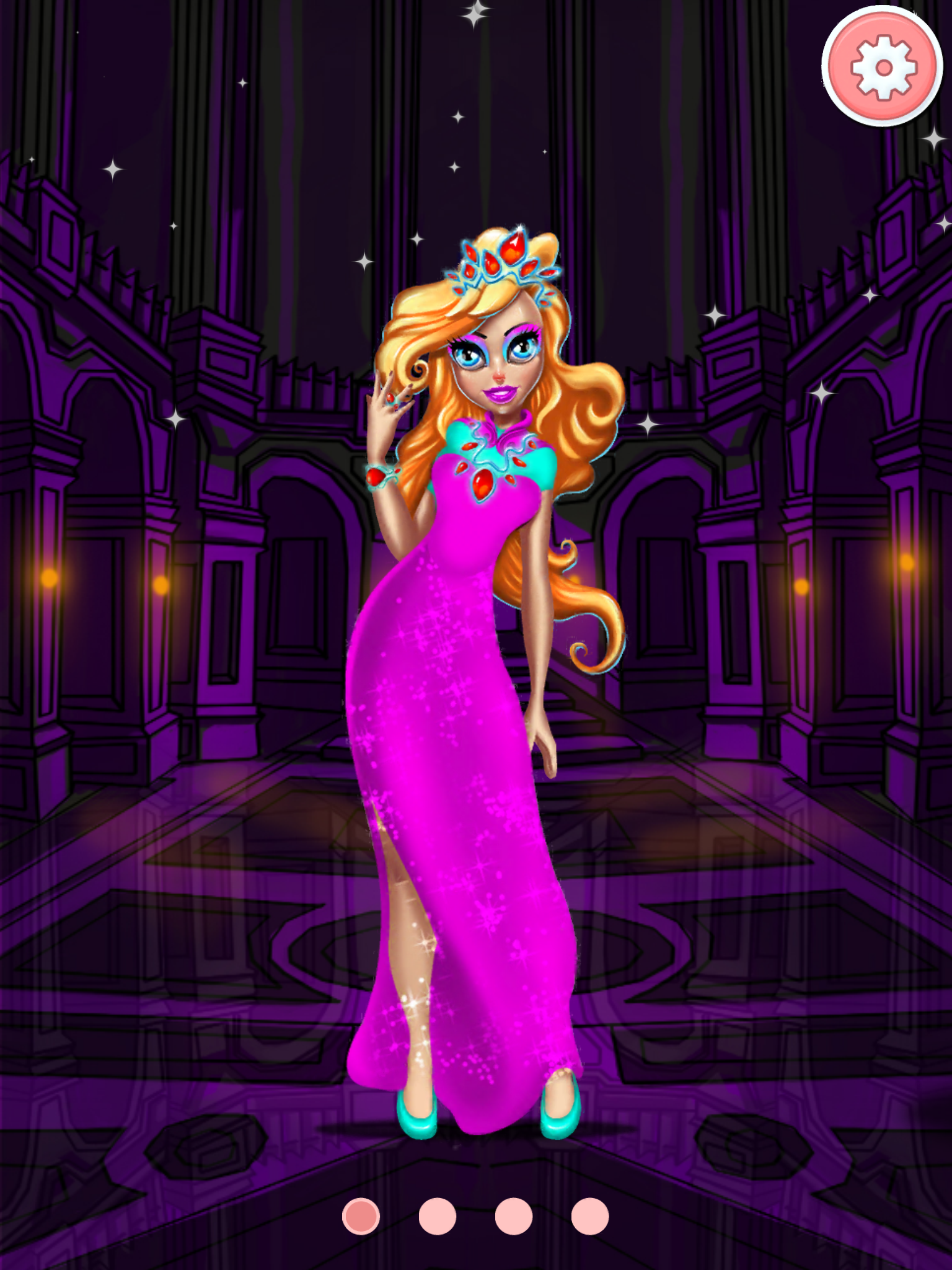 Princess dress-up games - girls make up salon screenshot 10