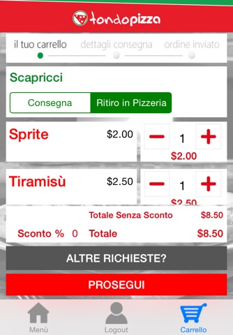 TondoPizza ordina online la pizza screenshot 3