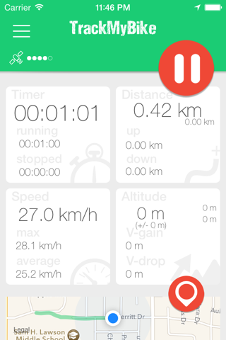 TrackMyBike Lite screenshot 2