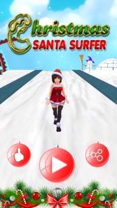 Christmas Santa Surfer-Ice Adventure Run 3D screenshot #3 for iPhone