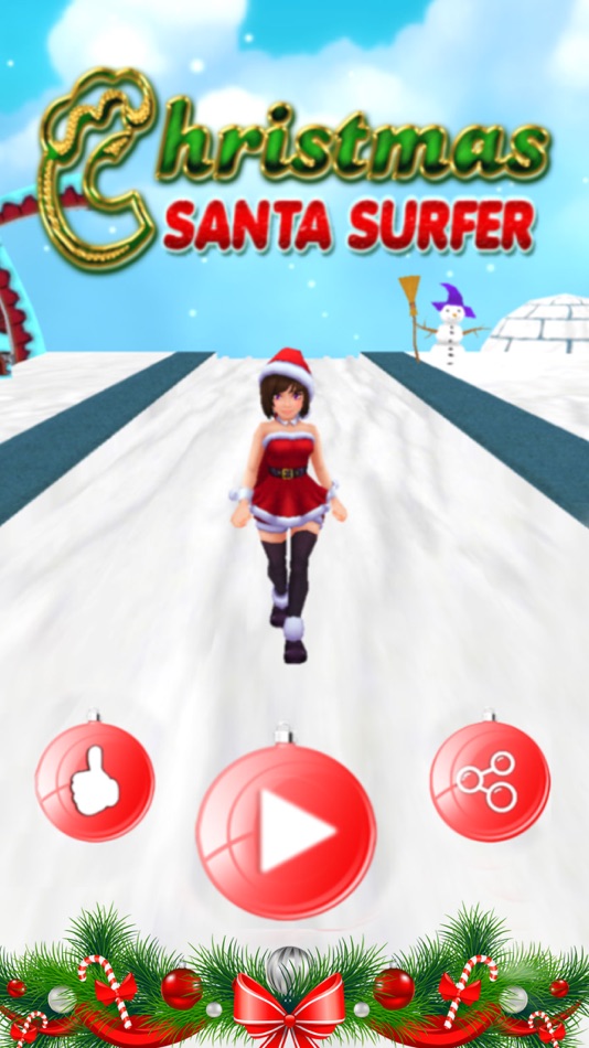 #3. Christmas Santa Surfer-Ice Adventure Run 3D (iOS) By: swapnil patel