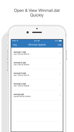 Winmail Opener iPhone Ekran Görüntüsü 5