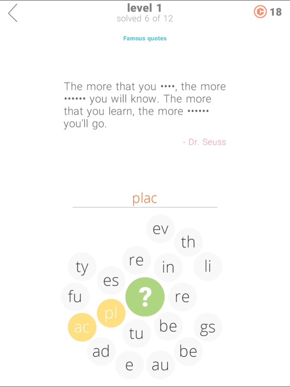 22 Clues iPad screenshot 3 - Games app