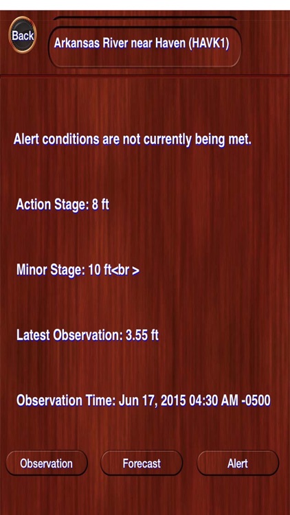 US Rivers Weather Information (from NOAA)