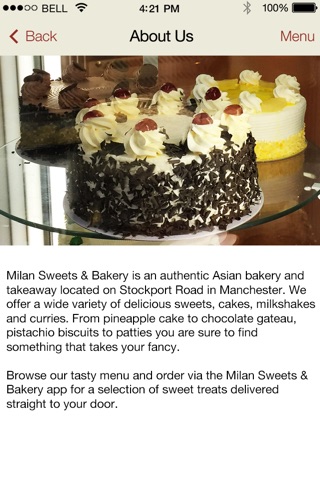 Milan Sweets and Bakers Manchester screenshot 4