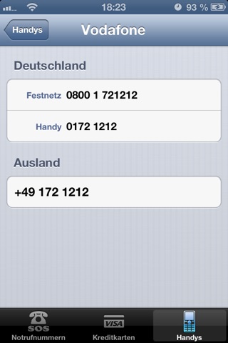 Safe Calls - Notrufe und Sperrnummern screenshot 4