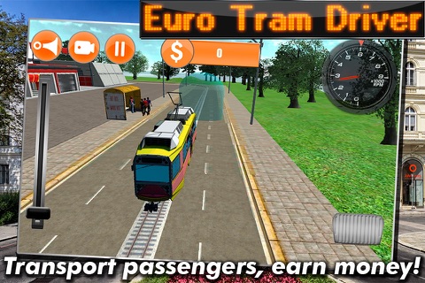 Euro Tram Driver Simulator 3D Free screenshot 2