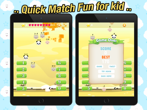 Quick Match Fun for kid - online first typing any adding fact fraction of your iPad screenshot