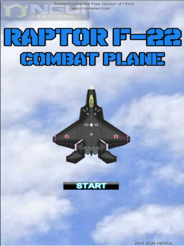Lockheed Martin F-22 Raptor Combat Plane : War Air Strike Free Game iPad screenshot