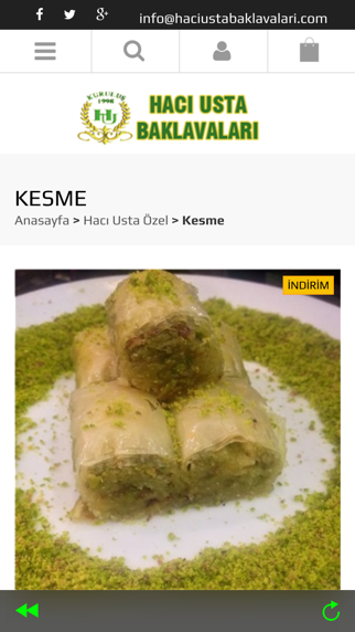 Screenshot #2 pour Hacı Usta Baklava Online