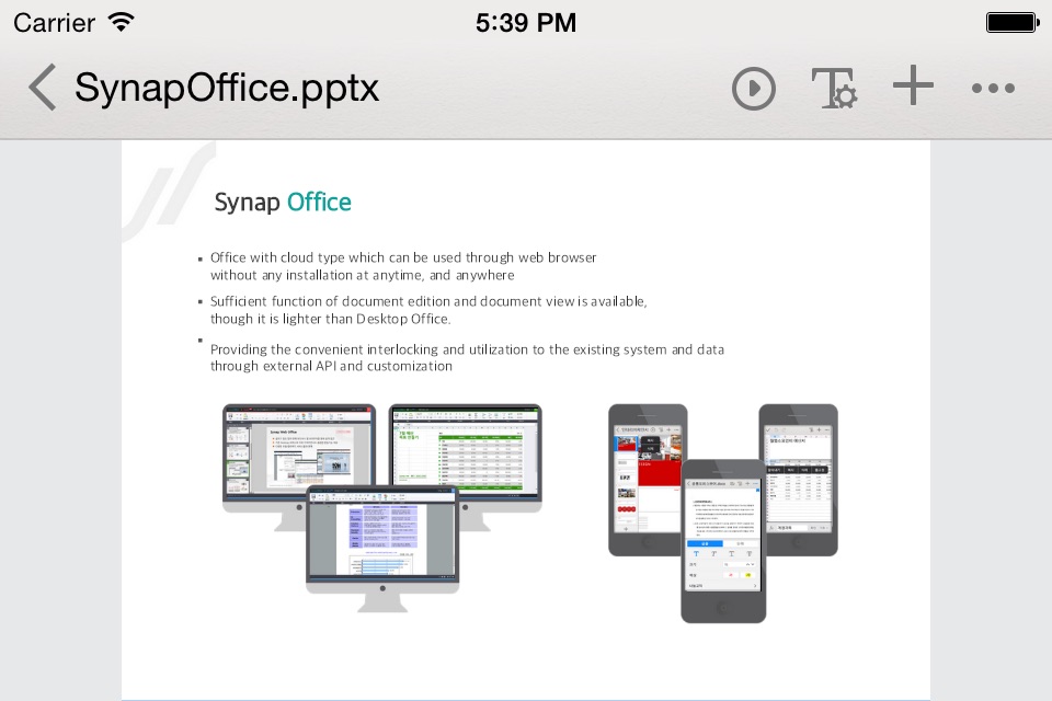 Synap Office screenshot 4