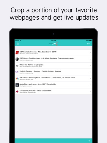 Clip It! - Crop a portion of your favorite webpages and get live updatesのおすすめ画像1