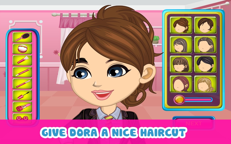 Dora and her Dog – Dress up and make up game for kids who love dog games screenshot 4