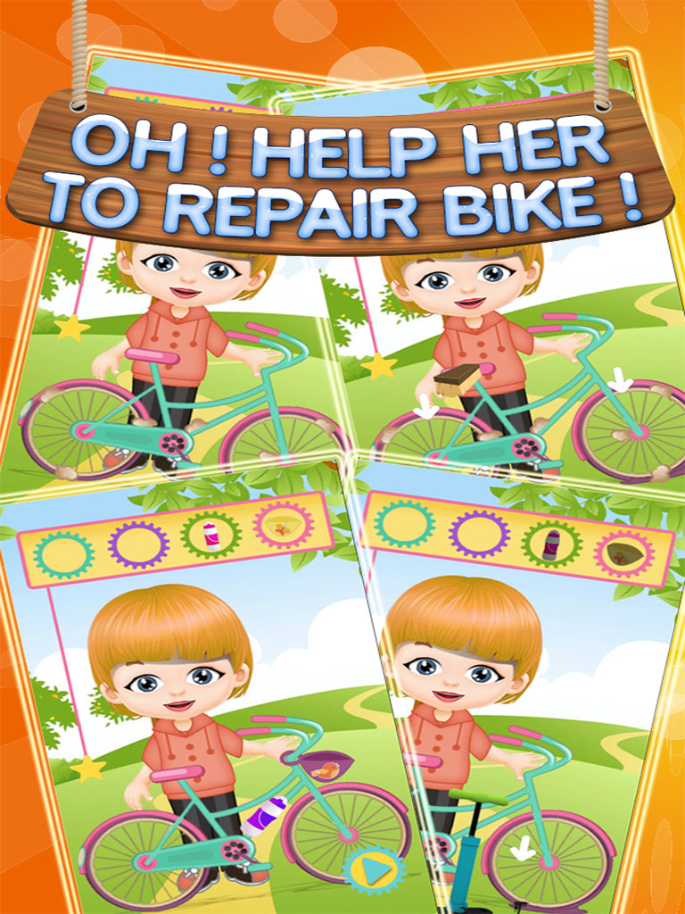 Ride Elsa's Bike - Kids School Bicycle Fun Adventure screenshot 7