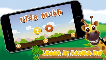 Skärmbild från Matematisk lärande spel för förskola barn: Pedagogiska spel att lära sig addition, subtraktion, division och multiplikation i HD och GRATIS