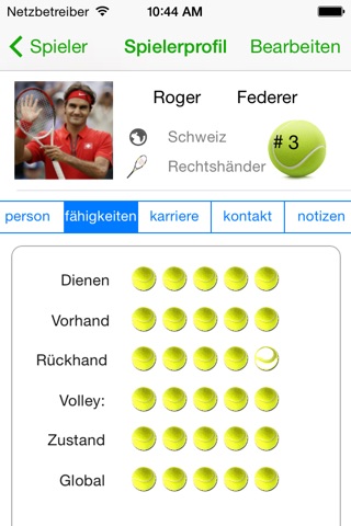 Tennis Player screenshot 3