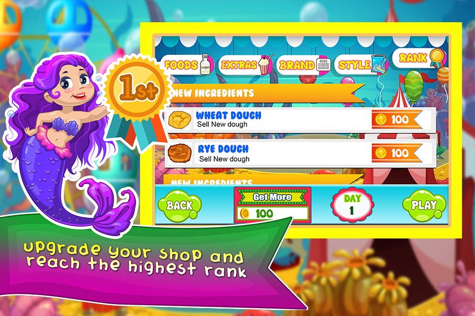 Mermaid Fair Food Maker Dash - fun salon cooking & star chef world games for girl kids! screenshot 3