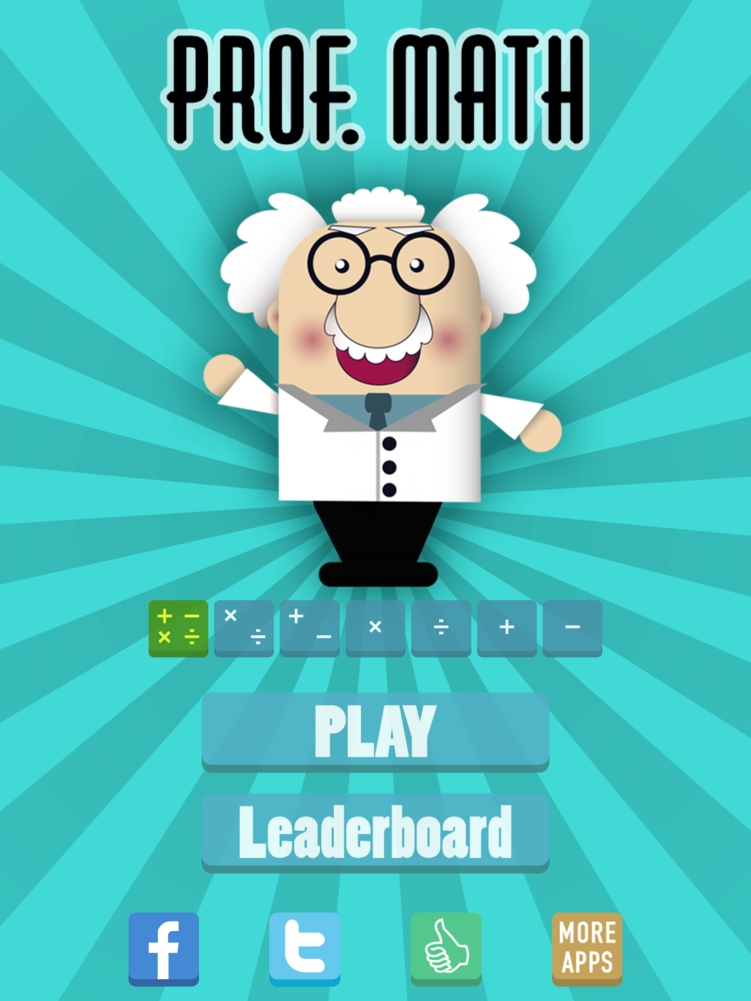 Prof. Math - a addictive arithmetic game