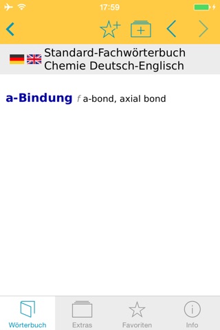 Chemie Englisch<->Deutsch Fachwörterbuch Standard screenshot 2