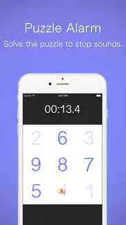 puzzle alarm clock-solve puzzle games to stop! iphone screenshot 1