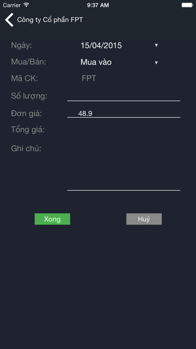 Screenshot #1 pour Viet Stocks