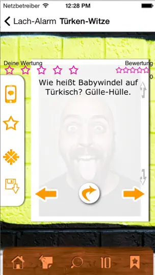 Screenshot von Fiese Witze & Lustige Beleidigungen - Coole Sprüche auf dem iPhone 5
