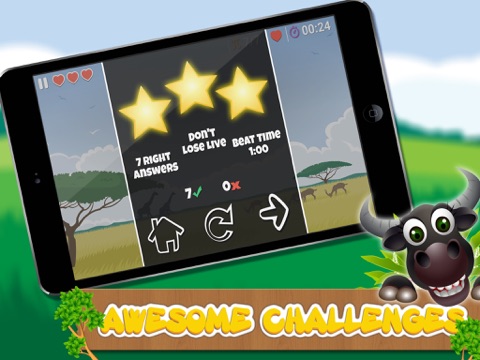 Math learning game for preschool kids : Educational game to learn addition, subtraction, division and multiplication in HD and FREE iPad screenshot