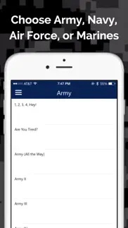 u.s. military cadences audio iphone screenshot 1