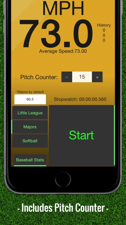 Baseball Pitch Speed - Radar Gun