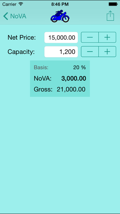 Screenshot #3 pour NoVA Calculator for Austrian Vehicles