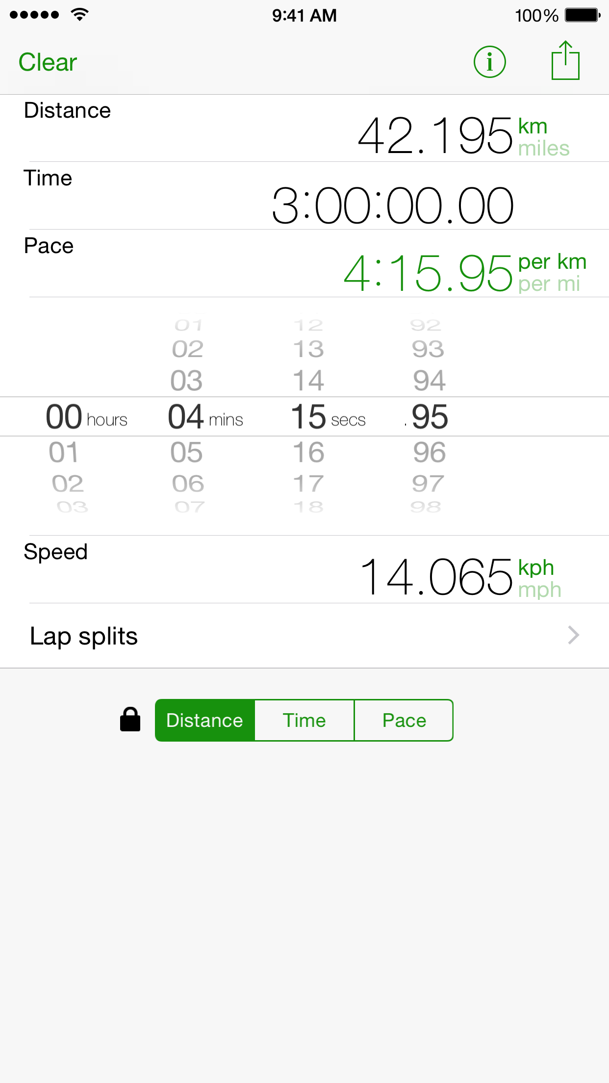 Pacey - Running, Jogging and Walking Pace Calculator