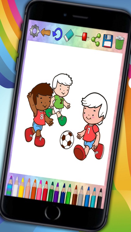 Paint magic football – coloring players and teams screenshot-4