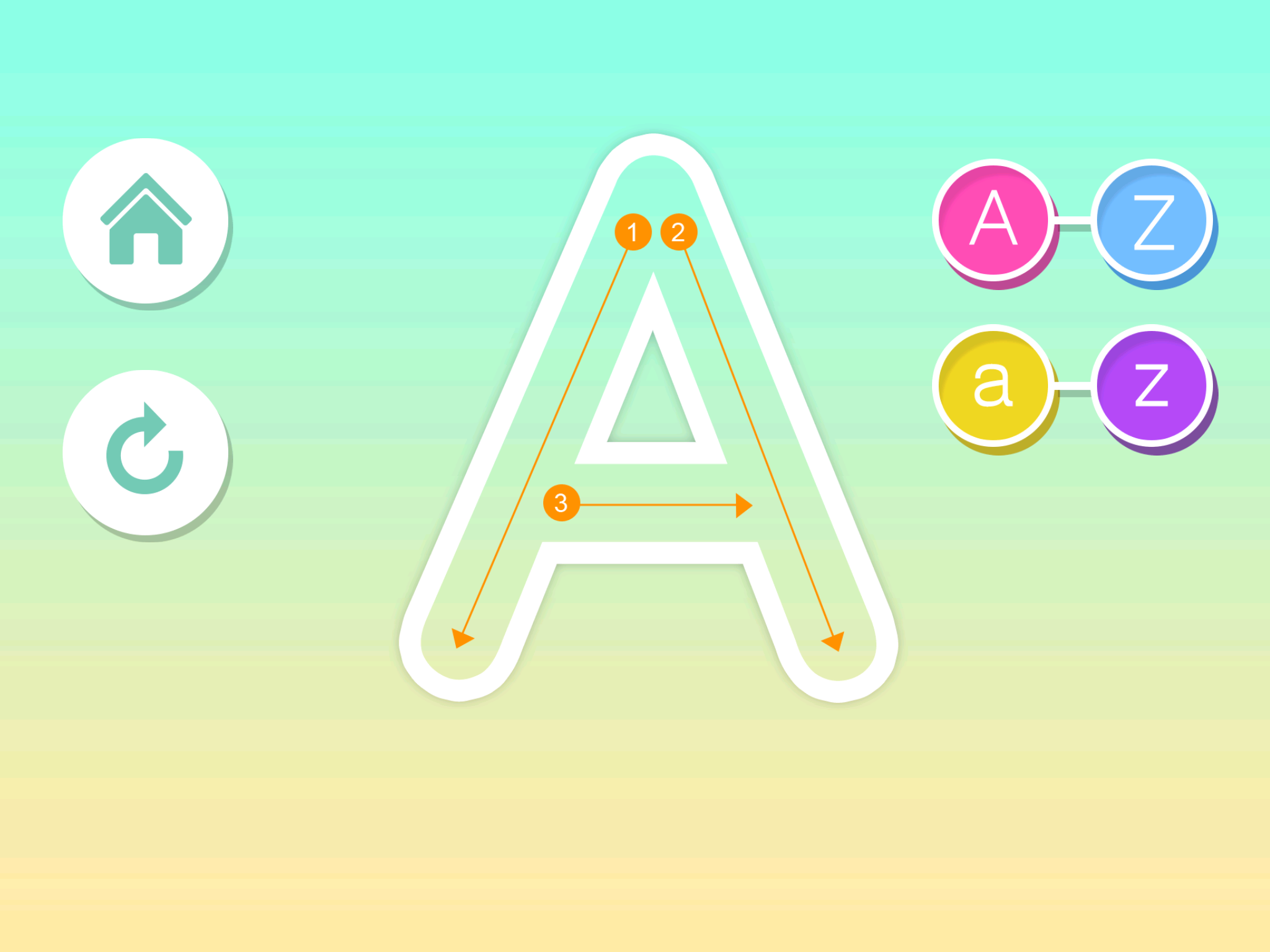 ABC Writing in Flat Design