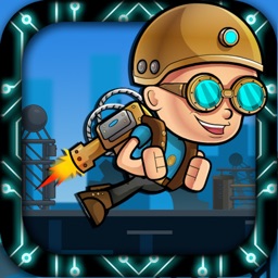 Jet-pack Hero Kid Space Station War