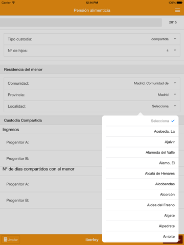 Screenshot #4 pour Cálculo de pensión alimenticia