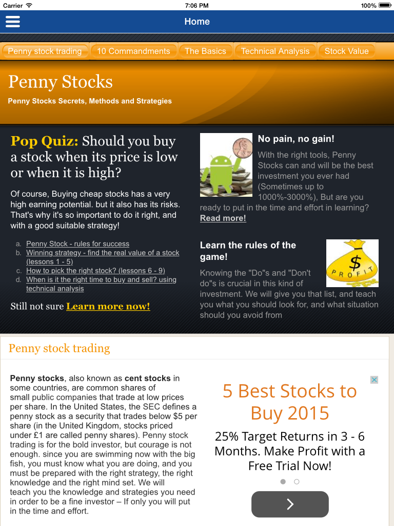 Penny Stocks - Trading Course