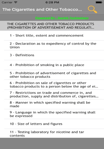 The Cigarettes and Other Tobacco Products Act 2003 screenshot 2
