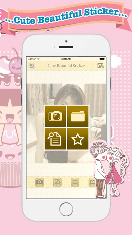 Cute Beautiful Sticker - photo editor, filters, effects, camera plus frames for your