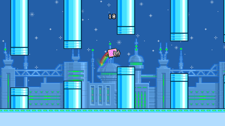 Screenshot #1 pour Flappy Nyan Deluxe