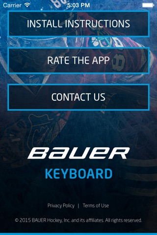 BAUER Hockey Keyboard screenshot 4