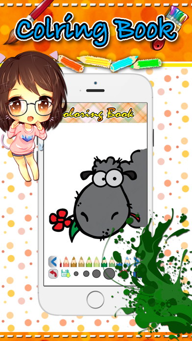 Screenshot #3 pour animal cartoon coloring book pour enfant 2