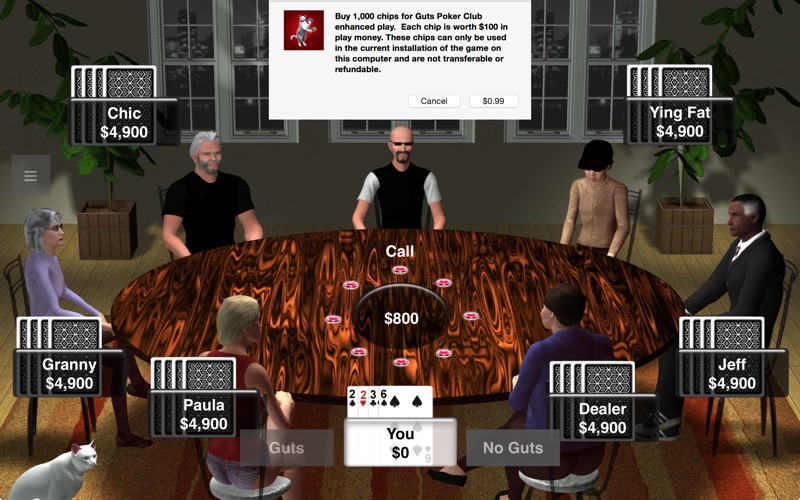 guts poker club iphone screenshot 3