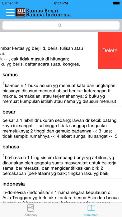 KBBI: Kamus Besar Bahasa Indonesia Screenshot
