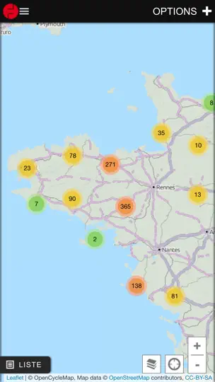 Capture d'écran de Ouest-France Balades sur iPhone 1