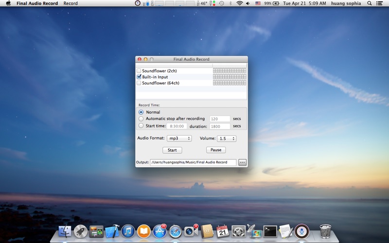 Screenshot #1 pour Final Audio Record